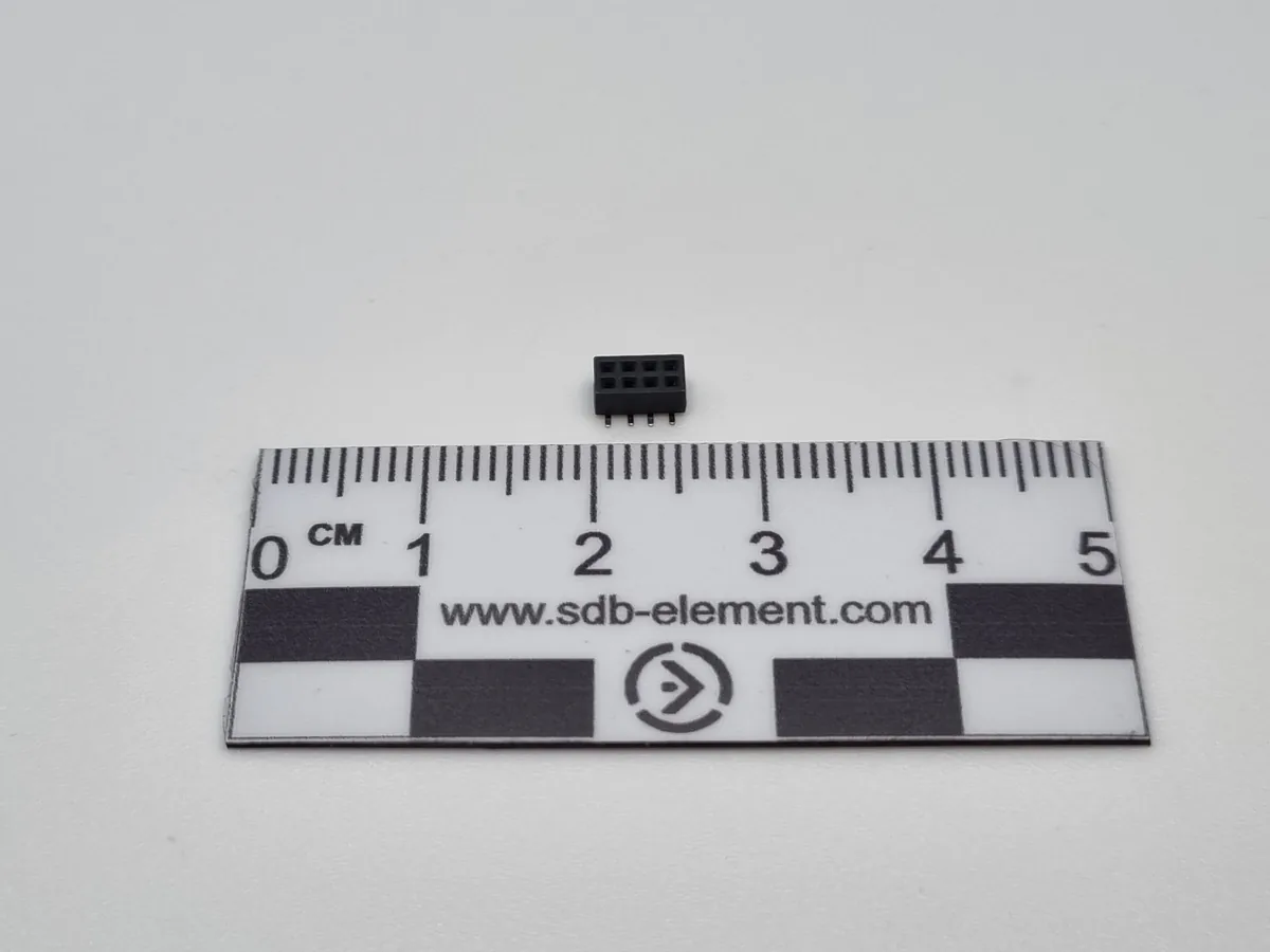 Разъем гнездовой PBD1.27-2-4 (Plastic height 2mm), Female 1.27mm SMT Type