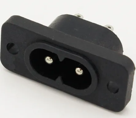IEC 320 C8 разъем питания "штекер", на корпус