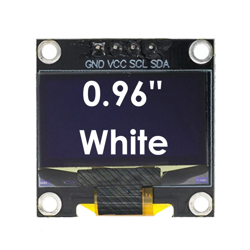 OLED 0.96" дисплей 128x64, I2C, 4 pin, монохромный белый