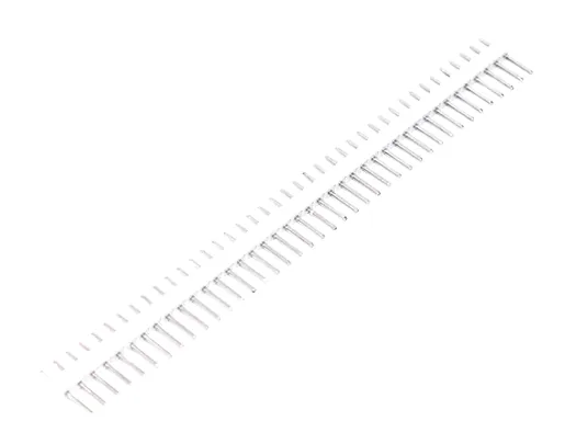 PLS-40 WHITE (DS1021-1x40), Вилка штыревая 2.54мм 1х40pin (цвет - белый)
