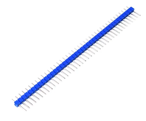 PLS-40 BLUE (DS1021-1x40), Вилка штыревая 2.54мм 1х40pin (цвет - синий)