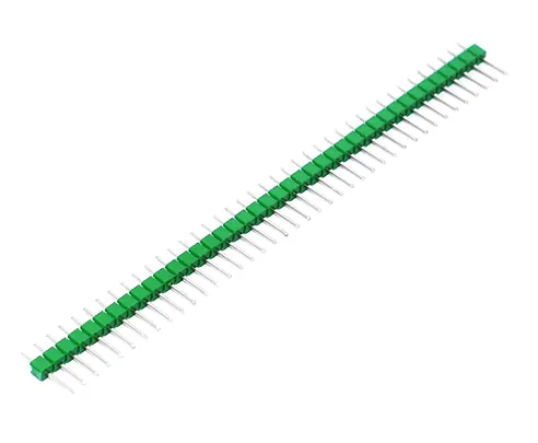 PLS-40 GREEN (DS1021-1x40), Вилка штыревая 2.54мм 1х40pin (цвет - зеленый)