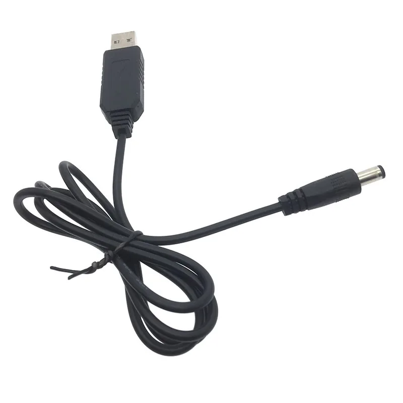USB to 5.5×2.1мм Повышающий кабель-конвертер (5В to 12В / до1А)