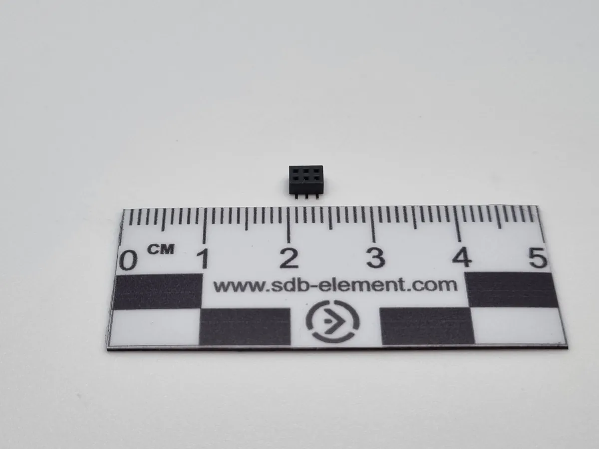 Разъем гнездовой PBD1.27-2-3 (Plastic height 2mm), Female 1.27mm SMT Type