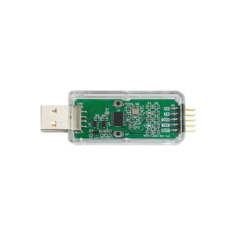 WCH-LinkE-R0-1v3 Программатор-отладчик для RISC-V/ARM микроконтроллеров в корпусе (USB type A)