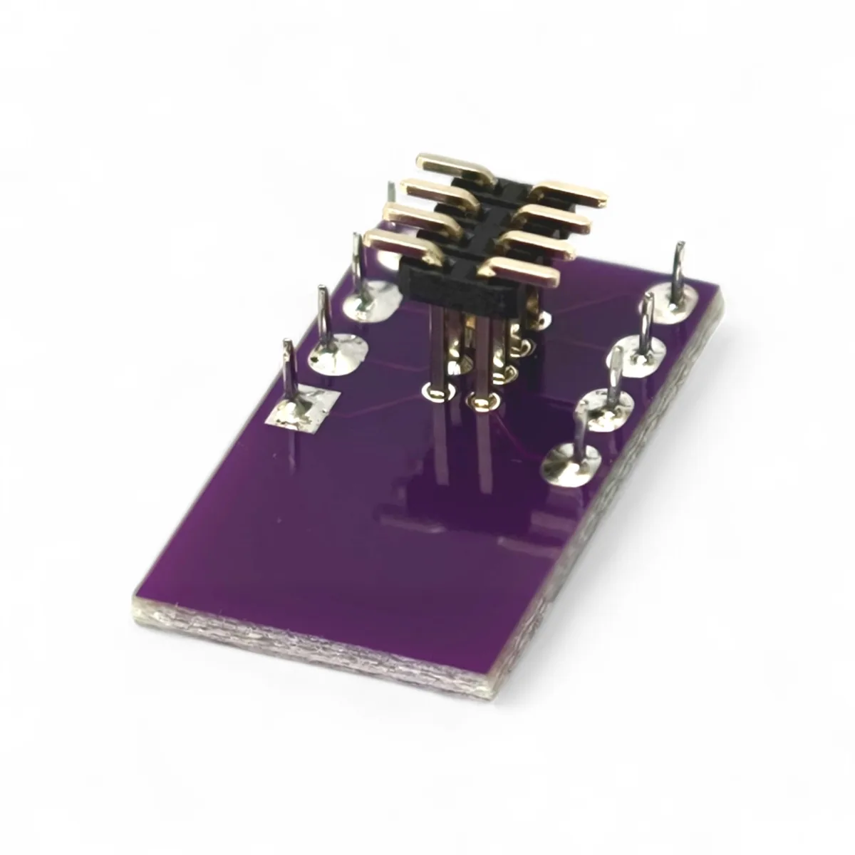 DIP8 (2.54mm) to SOIC8 (1.27mm) плата переходная с разъемом