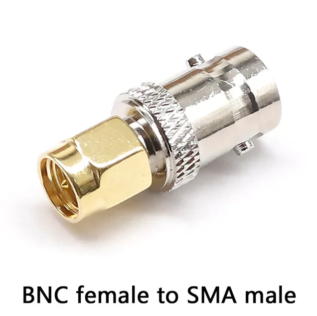 BNC(female)-SMA(male) переходник прямой. Переходник BNC(мама)-SMA(папа) прямой