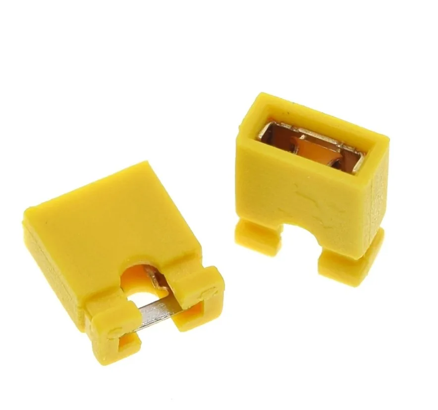 JUMPER-2.54-6-YELLOW (DS1027), Джампер 2,54мм высота 6мм (цвет - желтый)