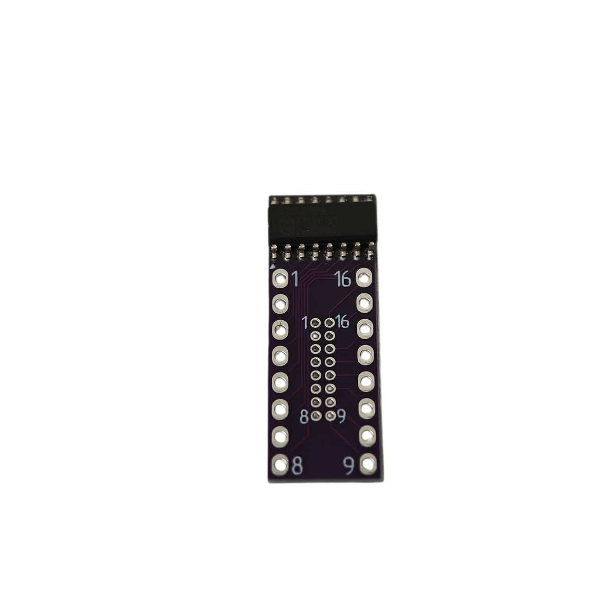 74HC161D SOIC-16 1.27mm на плате переходной to DIP8x2 2.54mm