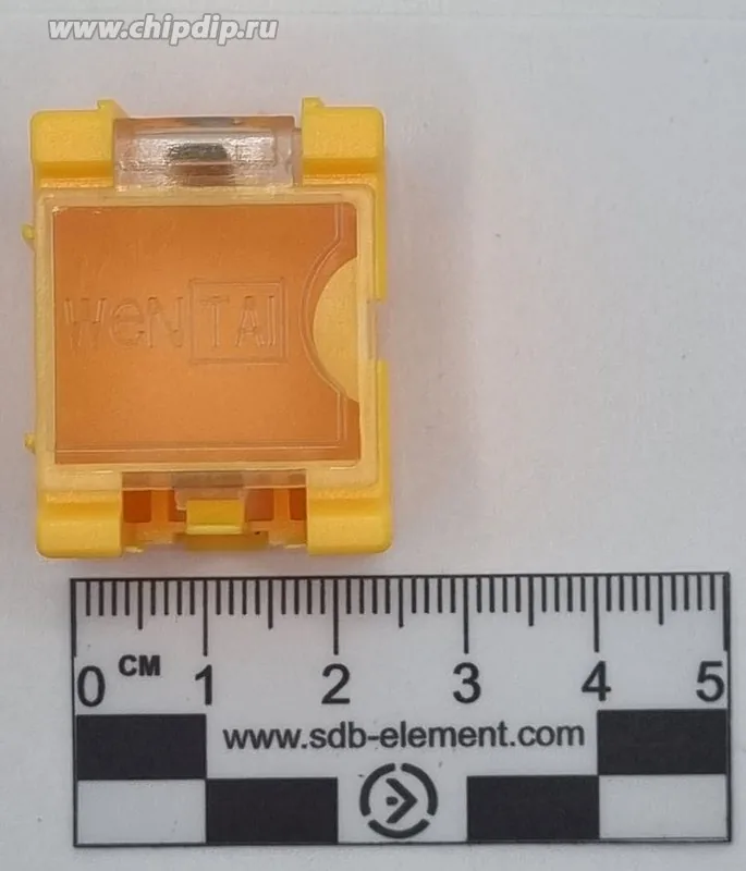 Контейнер модульный для электронных выводных и SMD компонентов 25x31.5x21.5мм (Wentai №1 оранжевый)