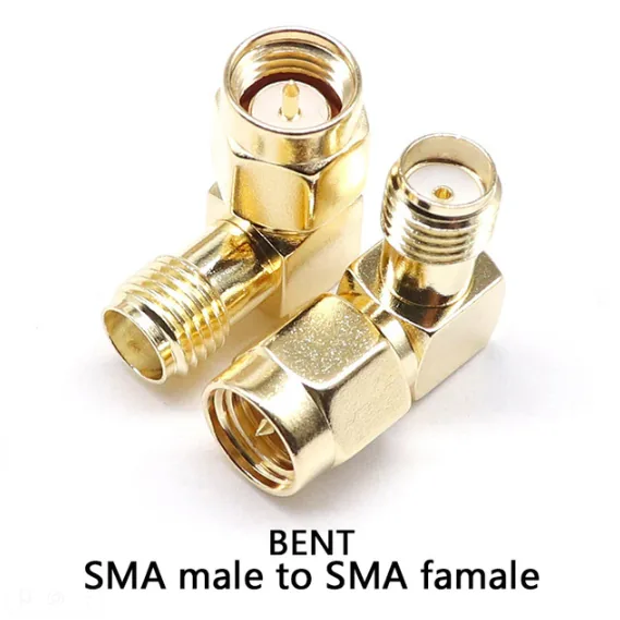 SMA(male)-SMA(female) переходник 90 градусов угловой. Переходник SMA(папа)-SMA(мама) 90 градусов угловой