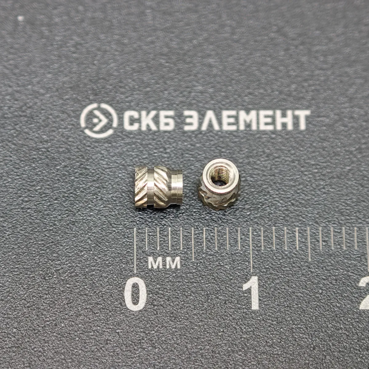 М2-OD3,6-L4-AISI Втулка резьбовая вплавляемая, сквозная. Нерж. сталь