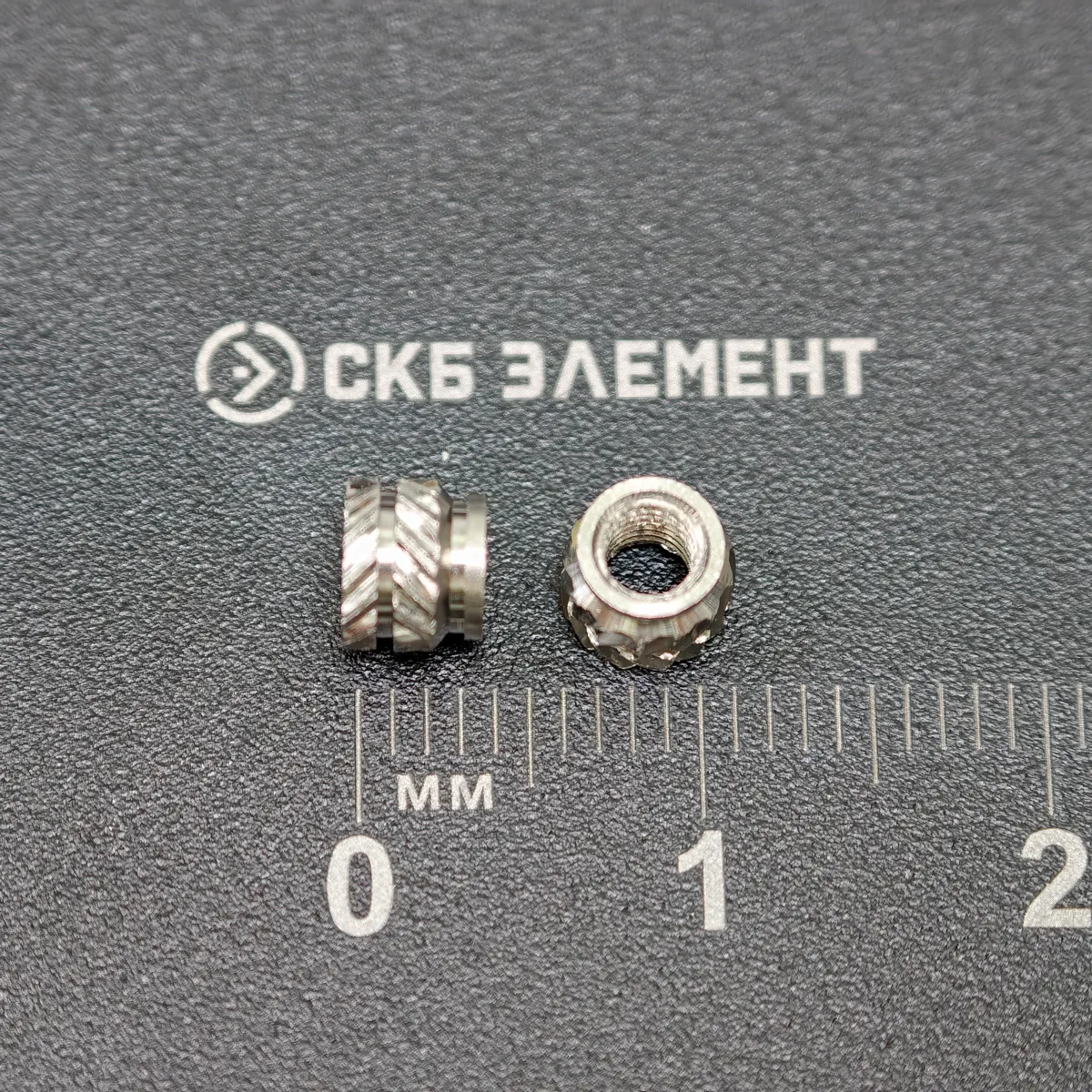 М3-OD5-L4-AISI Втулка резьбовая вплавляемая, сквозная. Нерж. сталь