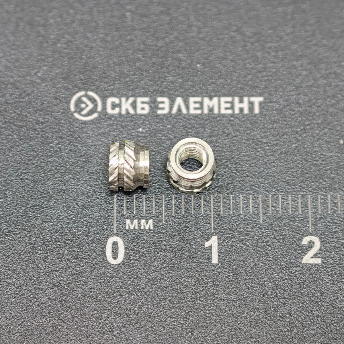 М3-OD5,1-L4-AISI Втулка резьбовая вплавляемая, сквозная. Нерж. сталь