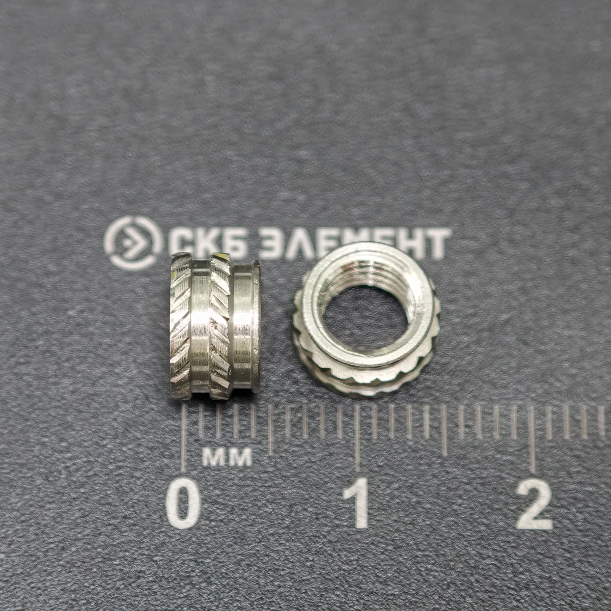 М6-OD8,25-L5-AISI Втулка резьбовая вплавляемая, сквозная. Нерж. сталь